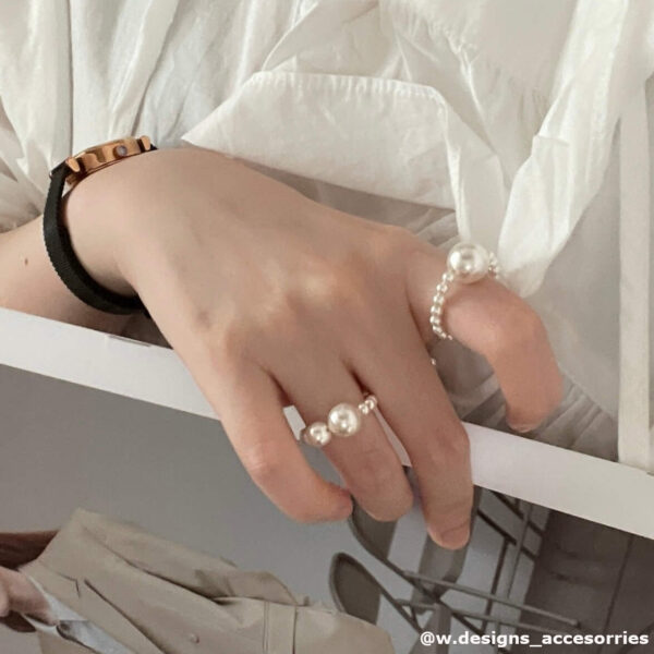 Swarovski Pearl Rings – Single Pearl & Double Pearl