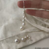Swarovski Pearl Long Dangle Earrings - Sterling Silver